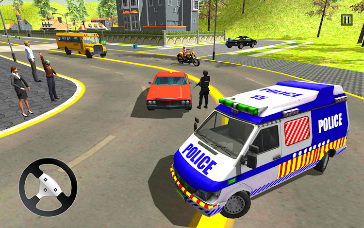 #3. Police Car Van Driving Game 3D (Android) By: Crea8iv Games