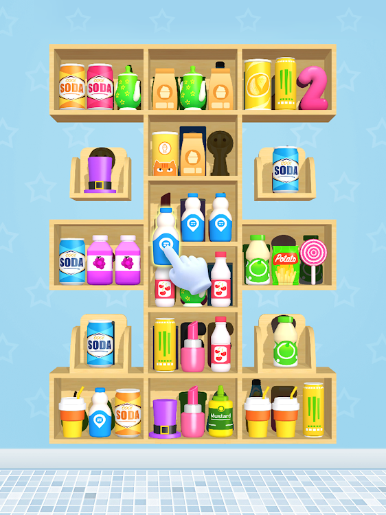 #6. Goods Merge : 3D Goods Sort (Android) By: FunSpace