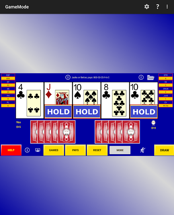 #9. Play Perfect Video Poker Lite (Android) By: PlayPerfect, LLC