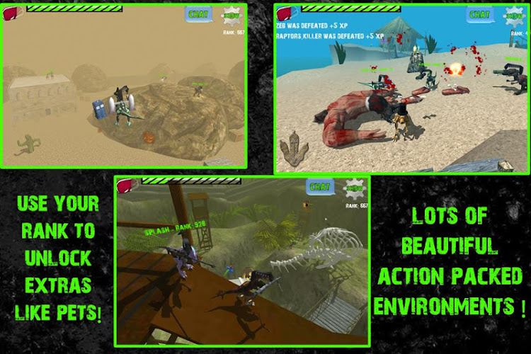 #5. Raptors Online - Gun Dinosaurs (Android) By: StephenAllen