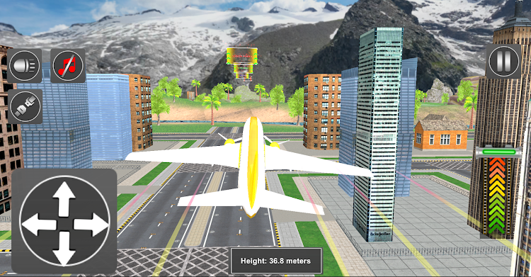 #6. City Plane Simulator Game (Android) By: Twins Inc.