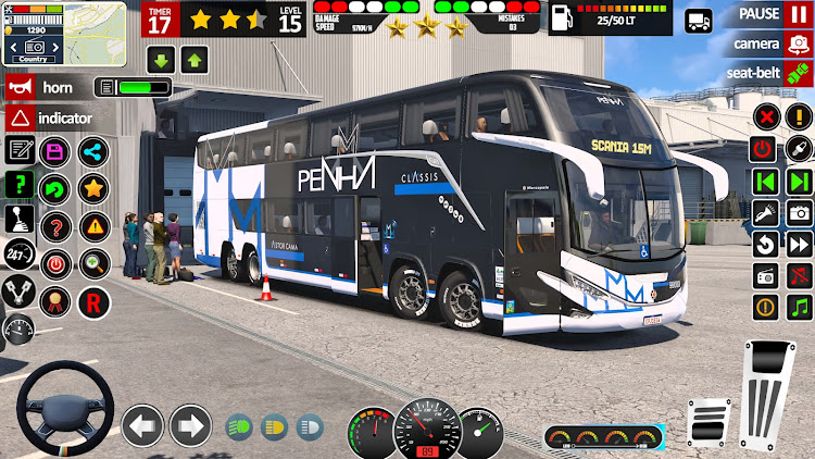 #7. US Public Bus Driving Games 3d (Android) By: Click Gaming Studio