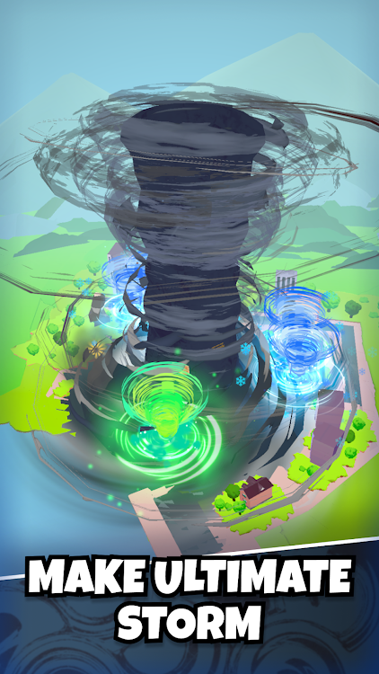 #3. Idle Tornado 3D (Android) By: YALP GAMES LLC