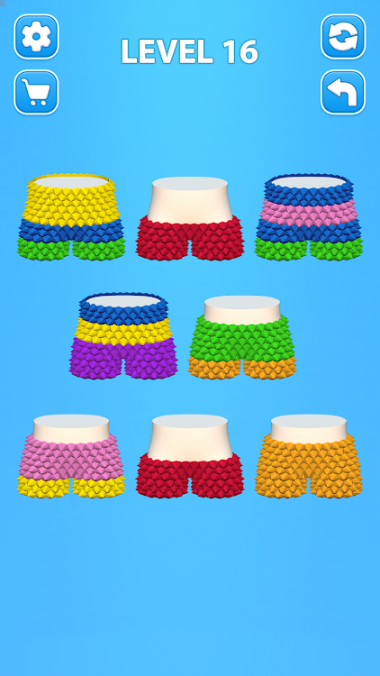 #3. Cozy Knitting: Sorting games (Android) By: Freeplay Inc