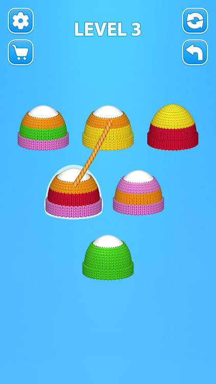 #6. Cozy Knitting: Sorting games (Android) By: Freeplay Inc