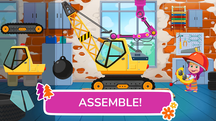 #6. Masha and the Bear truck games (Android) By: GoKids! publishing