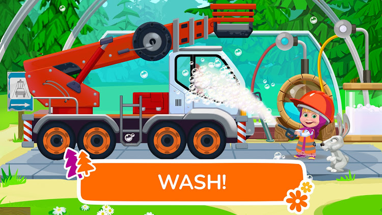 #7. Masha and the Bear truck games (Android) By: GoKids! publishing