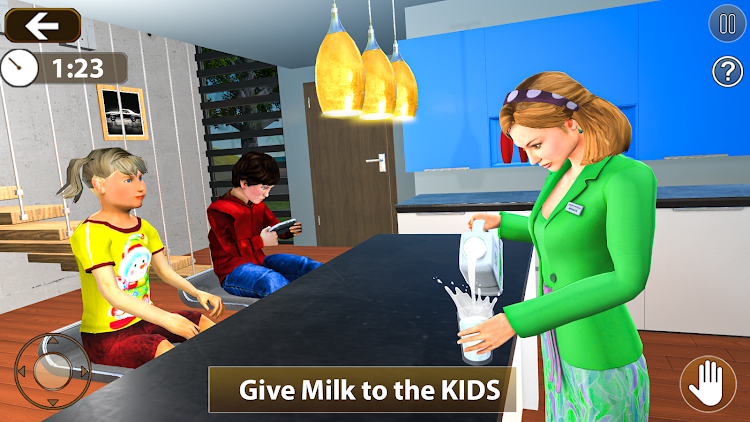 #9. Family Simulator Baby Games 3D (Android) By: Legendary Cluster Arena