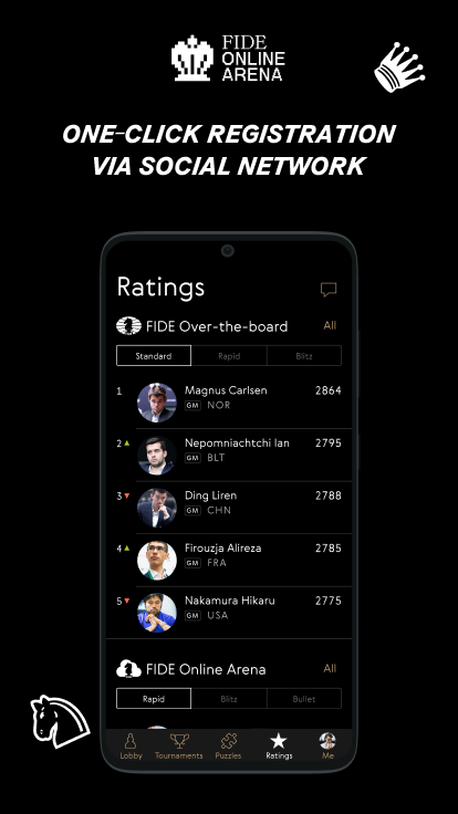 #2. FIDE Online Arena (Android) By: World Chess Events Limited