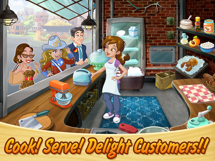 #9. Kitchen Scramble: Cooking Game (Android) By: Garden City Games