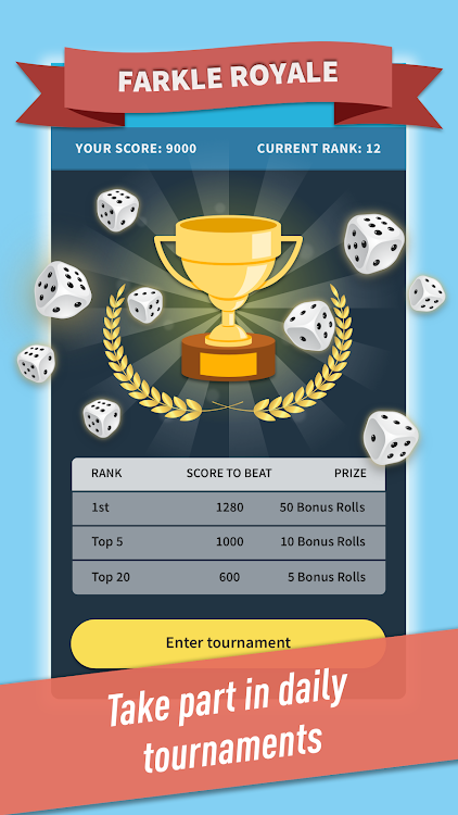 #3. Farkle Friends! Dice Game (Android) By: Yargies Games