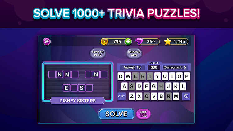 #6. Trivia Puzzle Fortune Word Fun (Android) By: Super Lucky Games LLC