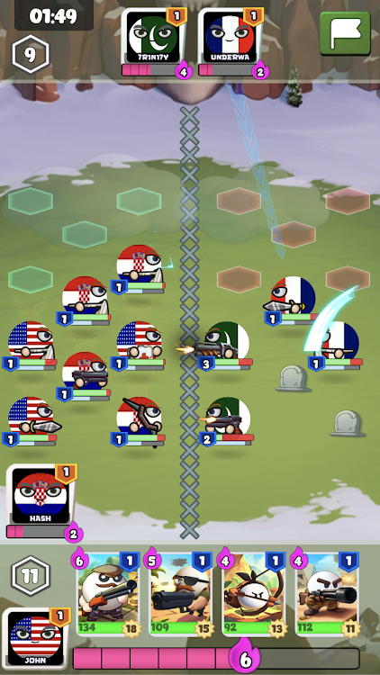 #2. Countryball - Card Battle (Android) By: ODG Studios