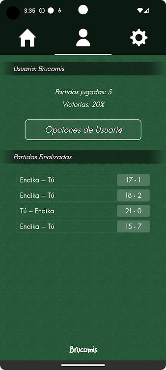 #6. La Escoba Online (Android) By: Brucomis