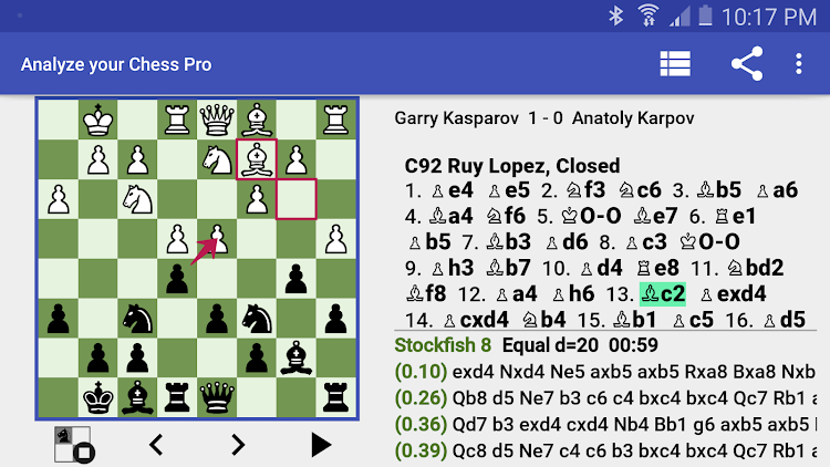 #5. Analyze your Chess Pro (Android) By: Lucian Musca