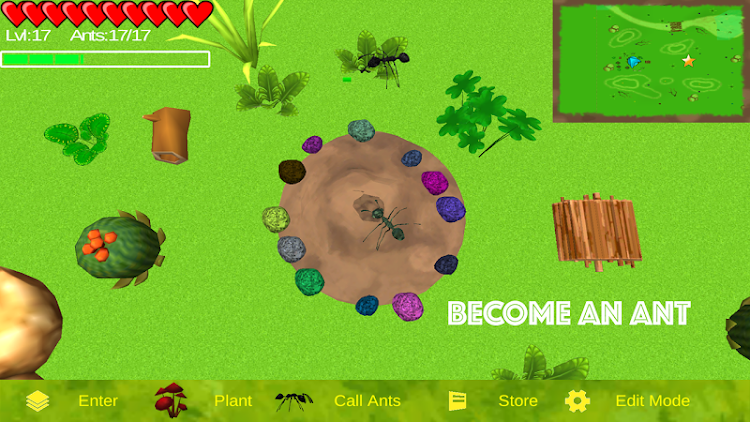 #1. Ant Sim (Android) By: 3583 Bytes