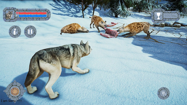 #4. Arctic Wolf Family Simulator (Android) By: TingBing Gaming