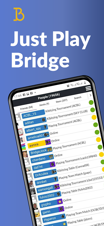 #1. BBO – Bridge Base Online (Android) By: Bridge Base On Line, LLC