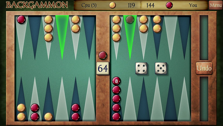 #1. Backgammon (Android) By: AI Factory Limited