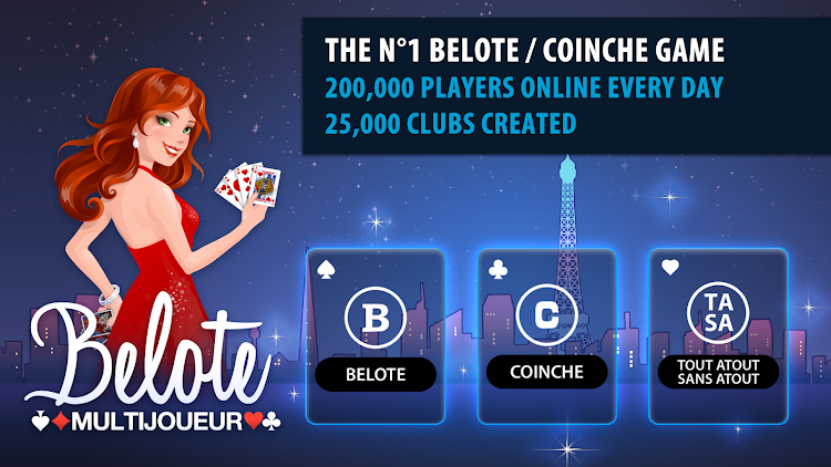 #1. Belote & Coinche Multiplayer (Android) By: IsCool Entertainment