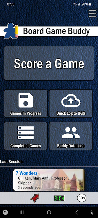 #1. Board Game Buddy (Android) By: Big Bean Bag Software