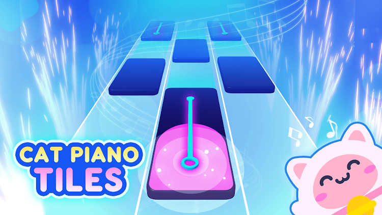 #1. Cat Piano Tiles: Rhythm Games (Android) By: Cobby Labs