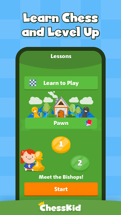 #1. Chess for Kids - Play & Learn (Android) By: Chess.com