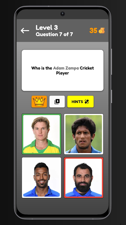 #2. Cricket Quiz (Android) By: Ganesh Panwar