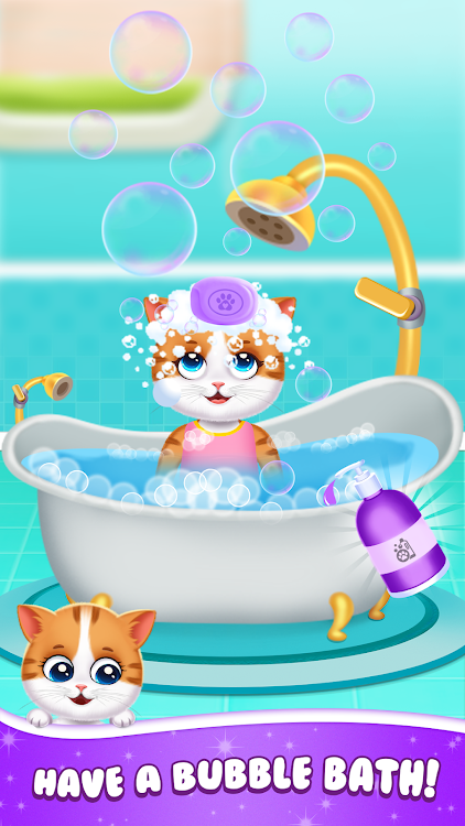 #1. Cute Kitty Cat Pet Care (Android) By: Lion Roar