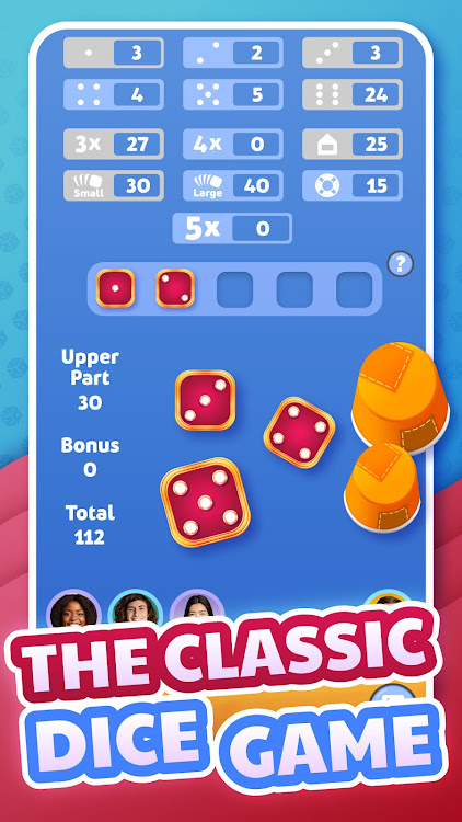 #1. Dice Clubs® Classic Dice Game (Android) By: b-interaktive