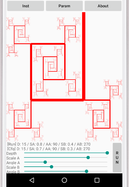 #1. Fractal Art Tree (Android) By: Alberto Vera