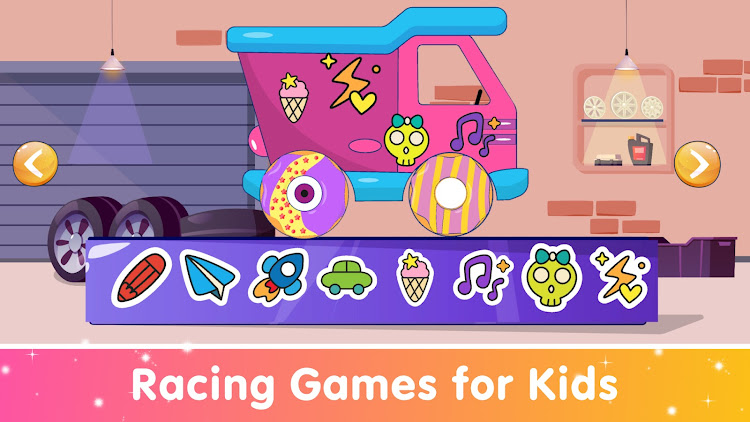 #1. Funny Car Games for Baby Girls (Android) By: Meemu: Educational Learning Games for Kids age 2-5