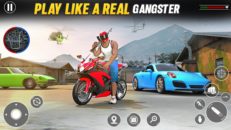 #1. Gangster Vegas Crime Car Games (Android) By: Italy Games studios