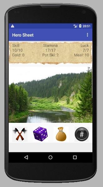 #1. Hero Sheet for Gamebooks (Android) By: Manjark