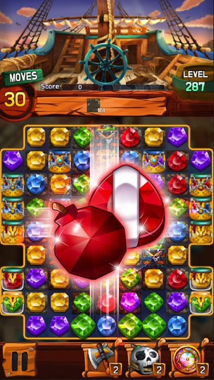 #1. Jewel Voyage: Match-3 puzzle (Android) By: ENPv1