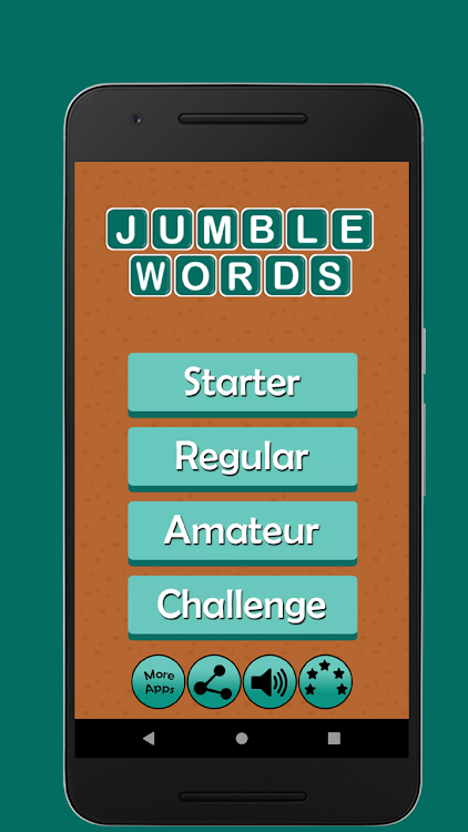 #1. Jumble Word Game (Android) By: ACKAD Developer.