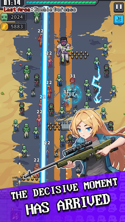 #1. Last Area: Zombie Defense (Android) By: Dream More