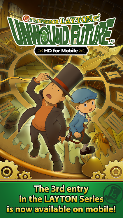 #1. Layton: Unwound Future in HD (Android) By: LEVEL-5 Inc.