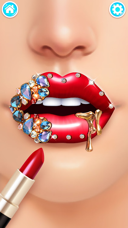 #1. Lip Art Salon: DIY Makeup Game (Android) By: Little Snail