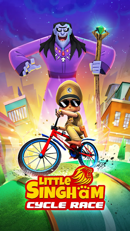 #1. Little Singham BMX Racing (Android) By: Zapak