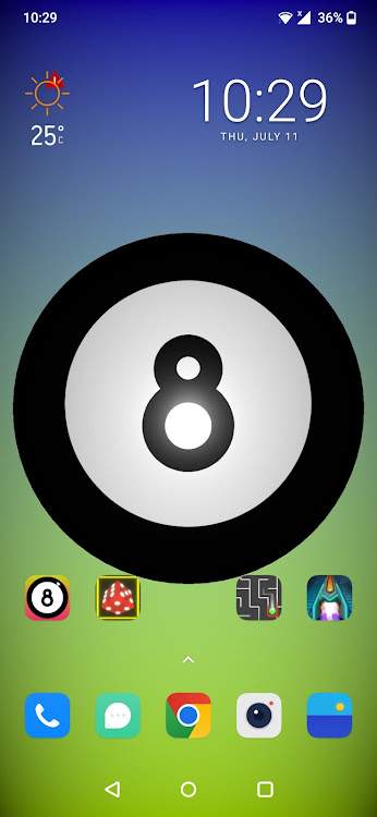 #1. Magic 8 Ball Live Wallpaper 3D (Android) By: MN Company