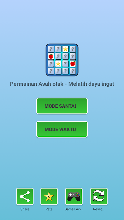 #1. Melatih Daya Ingat - Asah Otak (Android) By: Strukturkode Studio