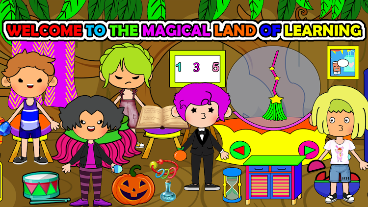 #1. My Magical World Pretend Town (Android) By: Kid Fun Factory