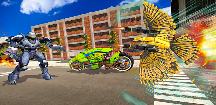 #1. Pigeon Robot Bike Transform 3D (Android) By: Betazin Games