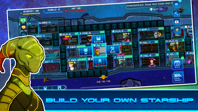 #1. Pixel Starships™ (Android) By: Savy Soda