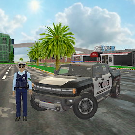 Police Officer Car Game 3d