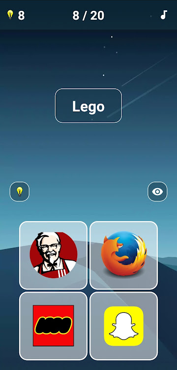 #1. Quiz: Brand Logo Game (Android) By: Gryffindor apps