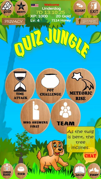 #1. Quiz Jungle (Android) By: Game Suria