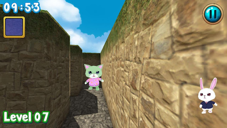 #1. Rabbit explore the 3D maze!! (Android) By: Yagasuri Games