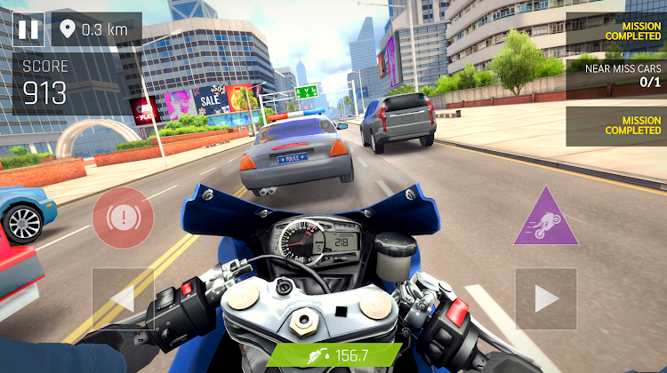 #1. Real Moto Rider: Traffic Race (Android) By: TryAgain Games